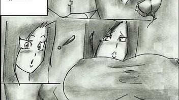 Beautiful comic with animated giant women, especially with huge breasts and asses