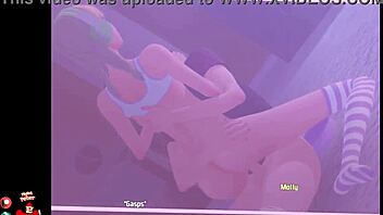 Playthrough of Knight of Love with a hot blonde gamer girl and some pussy action