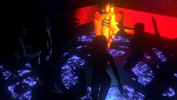 Beautiful women with great assets dance and tease in a 3D adult cartoon