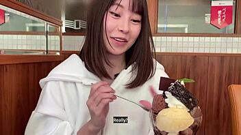 english dubbed japanese cutie with skinny body enjoys first pov creampie