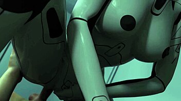 Busty AI sex robot girl compilation with hardcore action