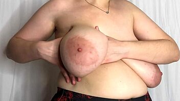 creamy my tits in normal and slow-motion