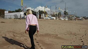 Beautiful blonde teen 18+ plays with big black dick!