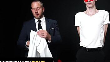 Missionary boys - submissive twink's asshole wrecked by superior