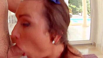 Russian Babe Endures Hardcore Ass Fucking with Cumshot Swallow