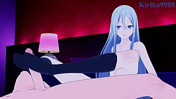 Minori Hanasato and Kanade Yoisaki engage in intense creampie sex in Project Sekai