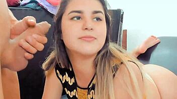 My first ever Latina beauty gets a facial in this home video