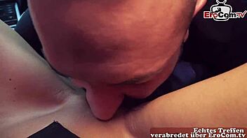 Public sex in MC Drive of Burger King with goth