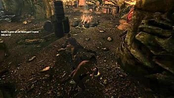 Skyrim lovers in action