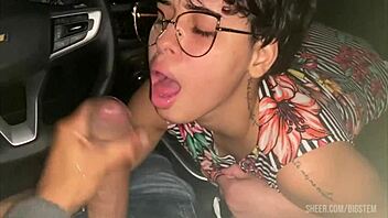Uber Novinha Pays Ride with Intense Monster Cock Blowjob POV