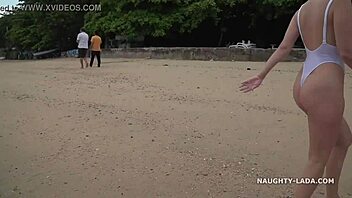 White One-Piece Swimsuit Transparent When Wet—Oh My God!