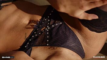 Beautiful black teen Cecila Lion in hardcore sex scenes in different positions