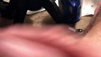 Intriguing solo jerking off session