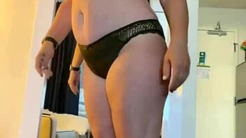 Detailed Close-Up of Green Panties