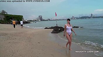 White One-Piece Swimsuit Transparent When Wet—Oh My God!
