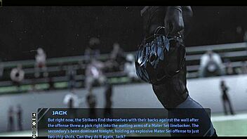 Football match with chain moving