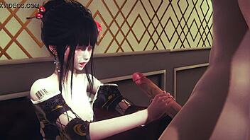 Gay Yaoi femboy pleasure: sissy's wild ride in 3D