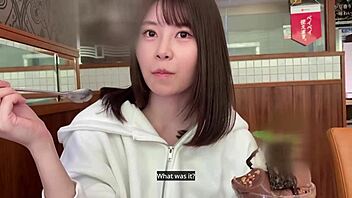 english dubbed japanese cutie with skinny body enjoys first pov creampie