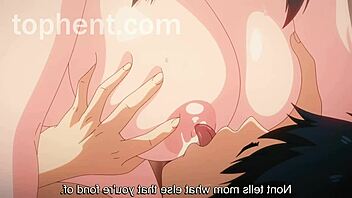 A small and tight pussy with a big and hard cock in a hentai video