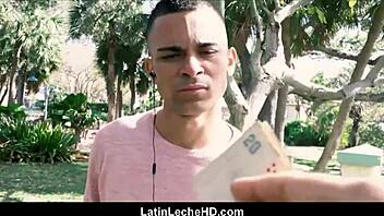 i am a straight spanish latino twink having sex with a gay stranger for cash in pov