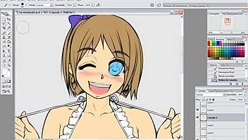 check out this hentai speed drawing with big tits and nipples
