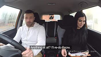 Big tits examiner, are you fucking that muscled guy in class?