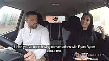 Big tits examiner, are you fucking that muscled guy in class?