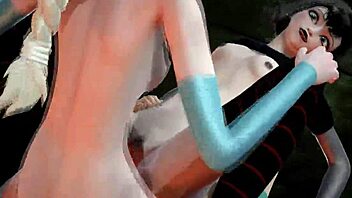 MAVIS ENJOYS THREESOME WITH PRINCESS ELSA AND ANNA FROM FROZEN