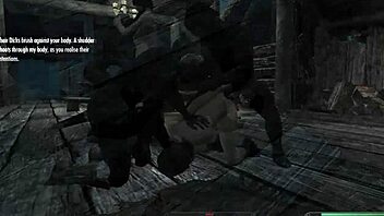 Skyrim lovers in action