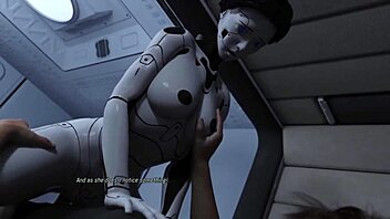 busty ai robot girl compilation with big cumshot