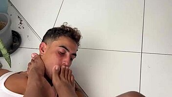 Straight Stud Drills Twink in Skirt with Raw Power