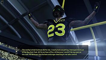 Football match with chain moving