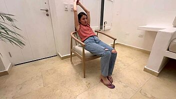 Lesbian Boss Orders Me in Living Room