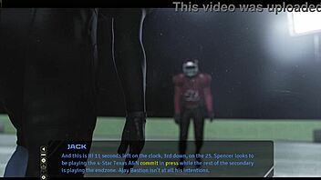 Football match with chain moving