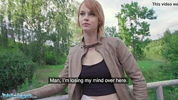 Ariela Donovan, Rothaarige, gevögelt im öffentlichen Tunnel