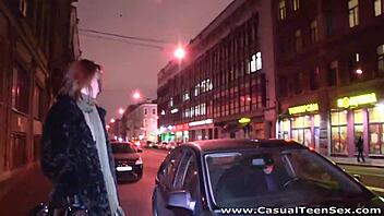 Casual teen Serpente Edita rides into wild sex with shaved pussy action