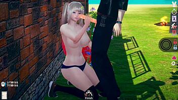 【性格ポジティブで明るい】 ai女プレイエロ動画 金髪爆乳jk編 エッチあり リアル3dcgエロゲーム【ヘンタイゲーム】