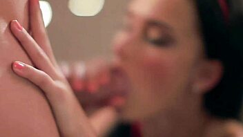 I take a break to get a blowjob from this brunette babe, sucking hard.