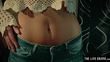 Secretly Recording Sweet Girl Masturbating Hard in White Stockings