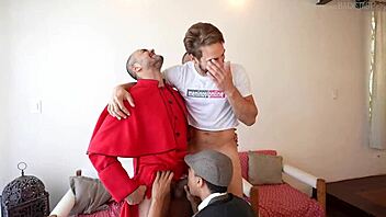 backstage with léo felipo, possessed by raw lust in wild group action