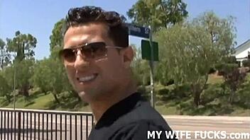 wife mia handles stranger’s huge cock