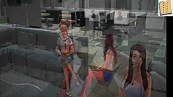 Natural red-haired beauty gets some action at home