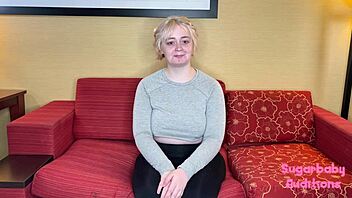 Annie's Pukey Audition With Big Natural Tits