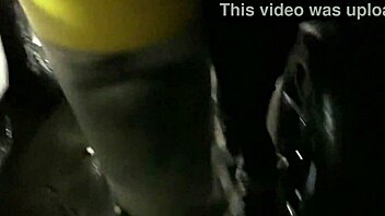 Public Restroom Anal and Risky Blowjob in Parking Garage