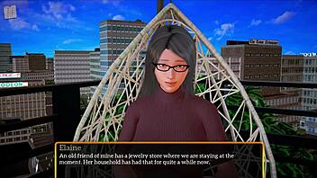 Intriguing anime hentai family with big ass and cock in homemade scene.