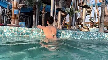 Aquapark Pickup Turns to Quick Locker Room Doggy Fuck