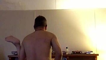 fucking my wife intensely in the bedroom