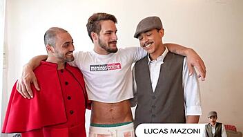 backstage with léo felipo, possessed by raw lust in wild group action