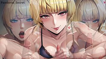 Stepmom plots revenge in a wild anime scene with huge outfits and intense drama