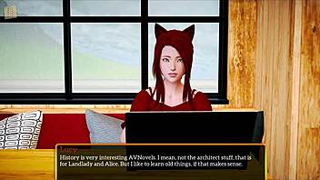 In my new family 502, the redhead with small tits navigates family dynamics.